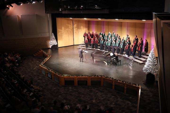 An overhead view of Ramsey theatre from the balcony