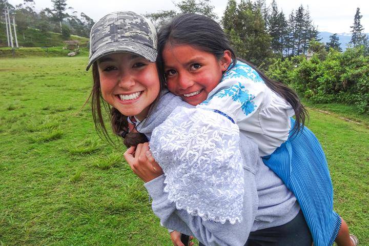 A WSC student studying abroad in Ecuador