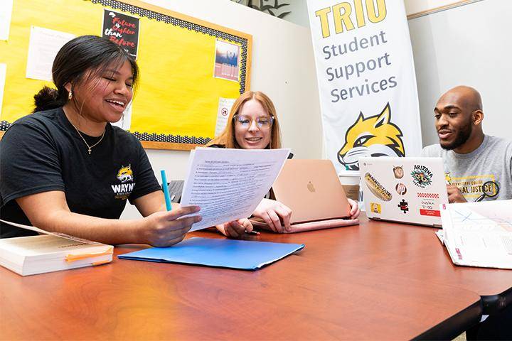 Students in TRIO meet together