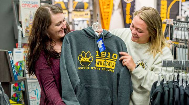 WSC merchandise from the on-campus bookstore